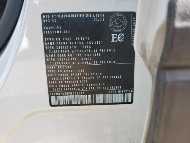 2023 VOLKSWAGEN TIGUAN SE  