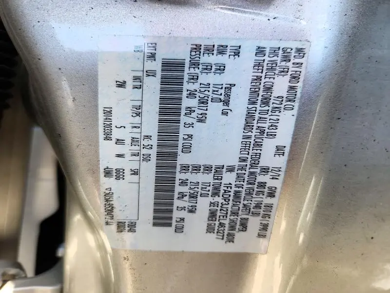 2014 FORD FOCUS TITANIUM  