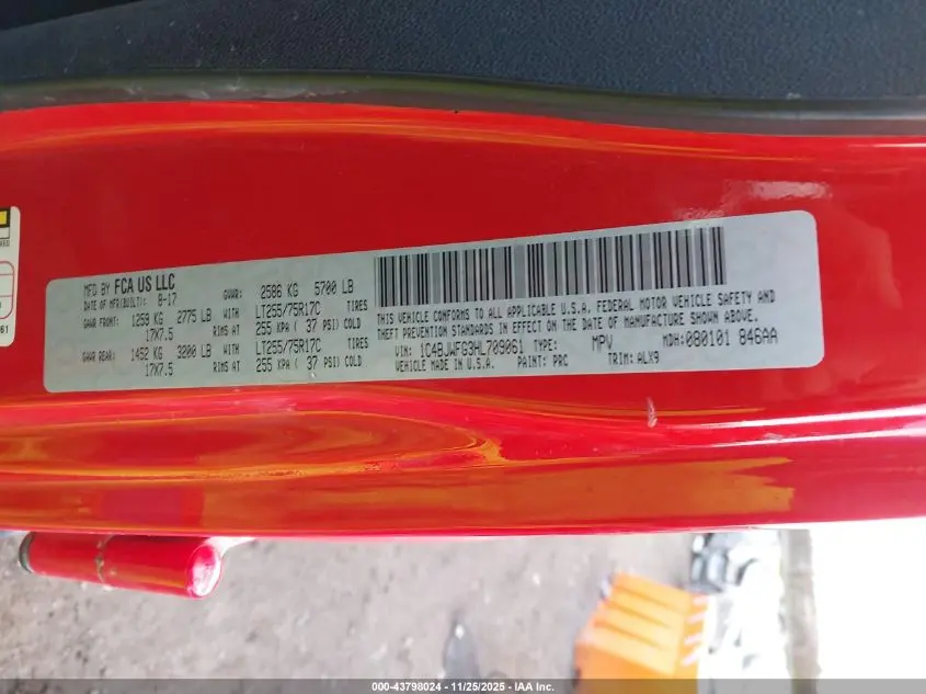 2017 JEEP WRANGLER UNLIMITED RUBICON 4X4