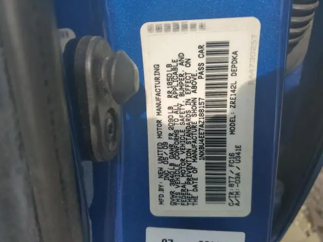 2010 TOYOTA COROLLA BASE  