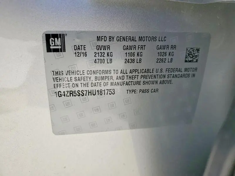 2017 BUICK LACROSSE PREMIUM  