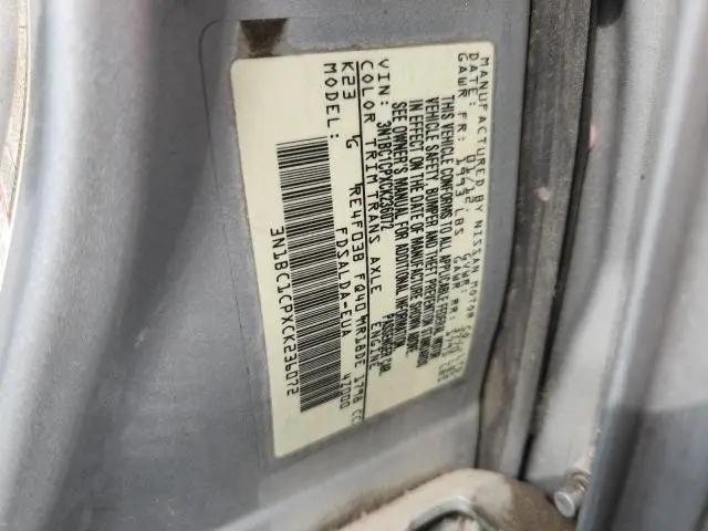 2012 NISSAN VERSA S  