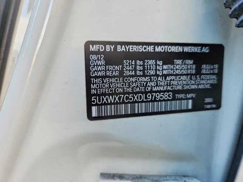2013 BMW X3 XDRIVE35I  