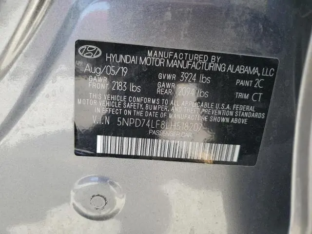 2020 HYUNDAI ELANTRA SE  