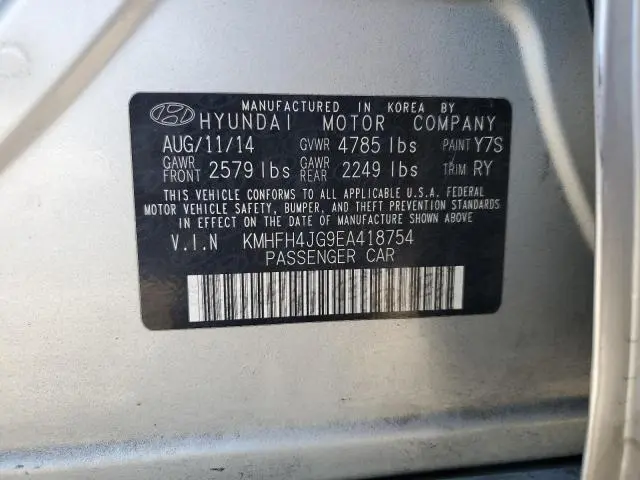 2014 HYUNDAI AZERA GLS  