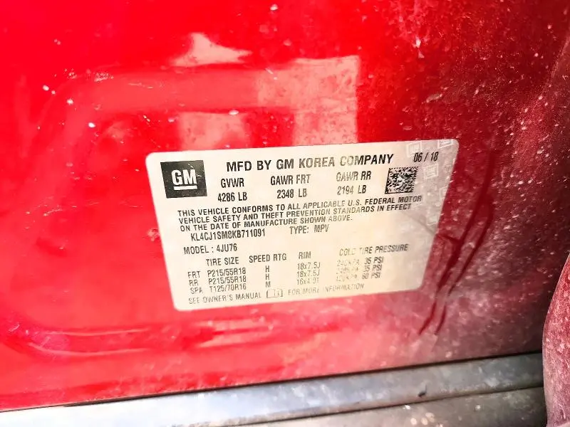 2019 BUICK ENCORE SPORT TOURING  