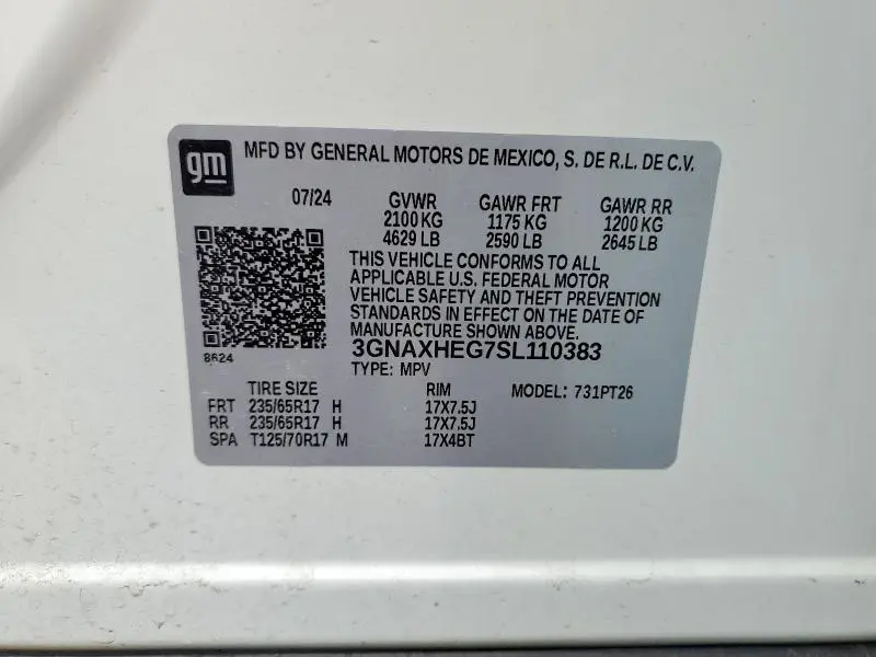 2025 CHEVROLET EQUINOX LT  