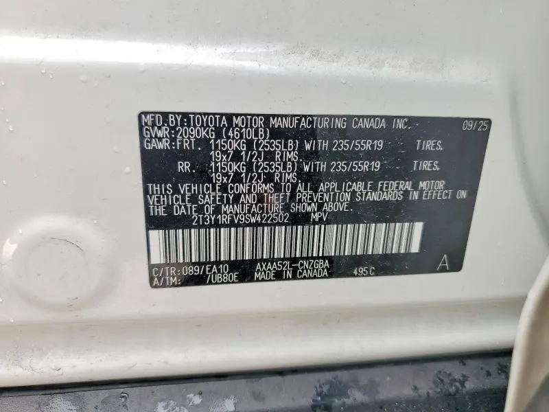 2025 TOYOTA RAV4 LIMITED  