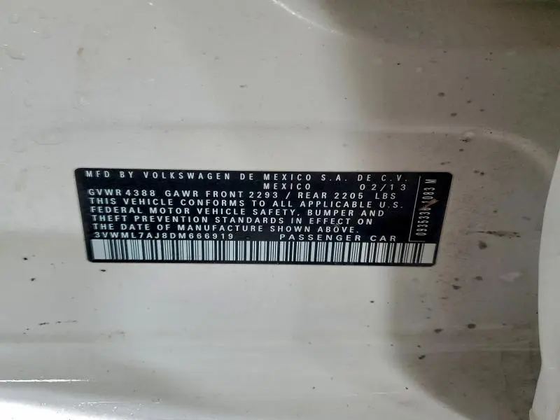 2013 VOLKSWAGEN JETTA TDI  