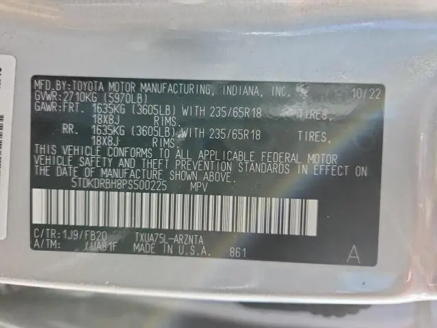 2023 TOYOTA HIGHLANDER L  