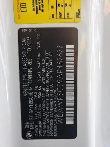 2010 BMW 328 I SULEV  