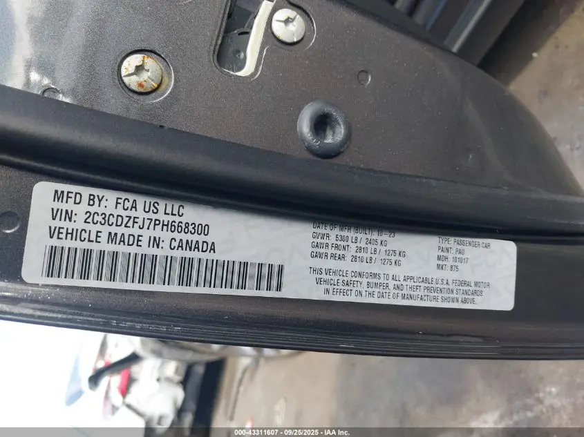 2023 DODGE CHALLENGER R/T SCAT PACK