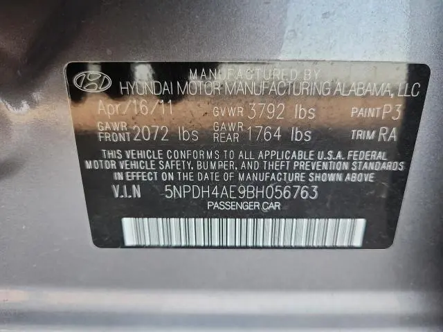 2011 HYUNDAI ELANTRA GLS  