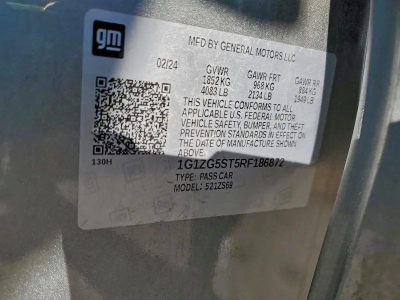 2024 CHEVROLET MALIBU RS  