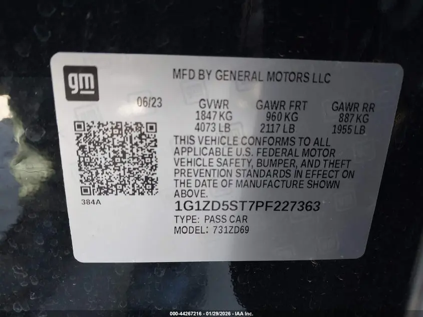 2023 CHEVROLET MALIBU FWD 1LT