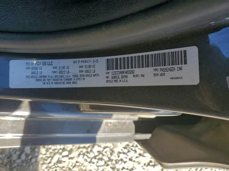 2015 CHRYSLER 200 LIMITED  