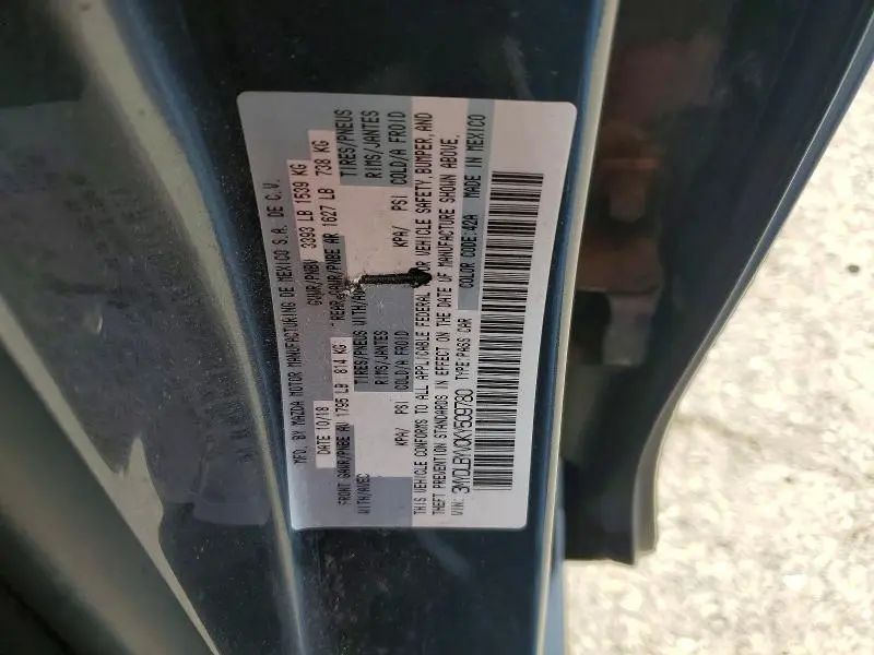 2019 TOYOTA YARIS LE  