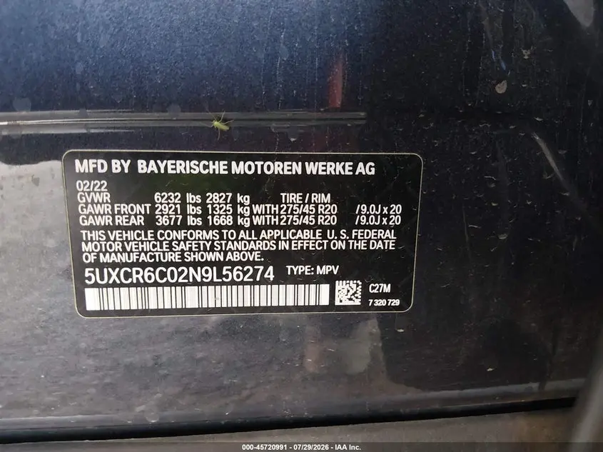 2022 BMW X5 XDRIVE40I