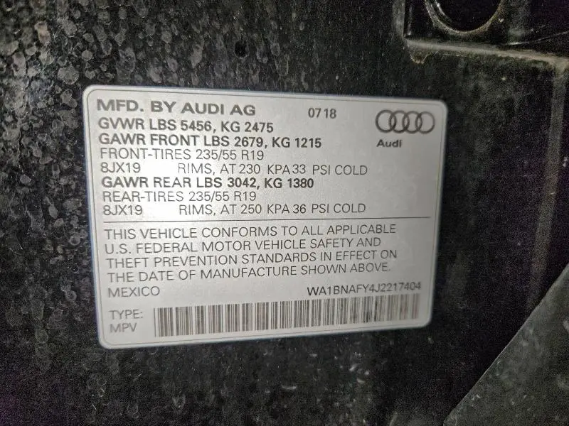 2018 AUDI Q5 PREMIUM PLUS  