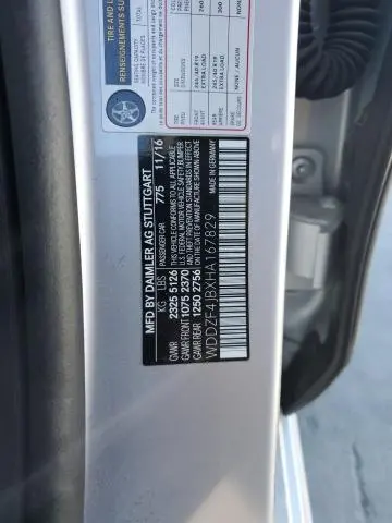2017 MERCEDES-BENZ E 300  