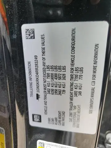 2024 CHEVROLET TAHOE K1500 RST  