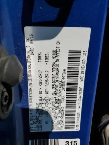 2017 TOYOTA TACOMA DOUBLE CAB  