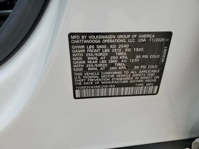 2021 VOLKSWAGEN ATLAS CROSS SPORT SEL  