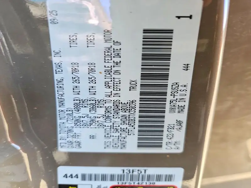 2026 TOYOTA TUNDRA SR5  