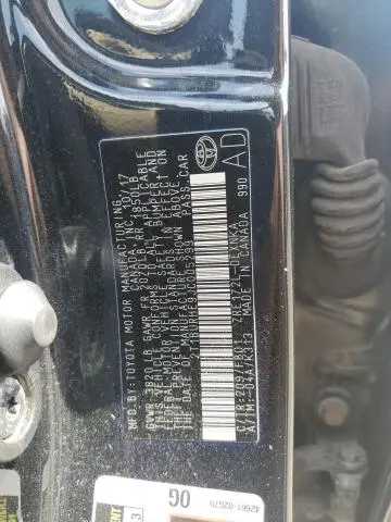 2018 TOYOTA COROLLA L  