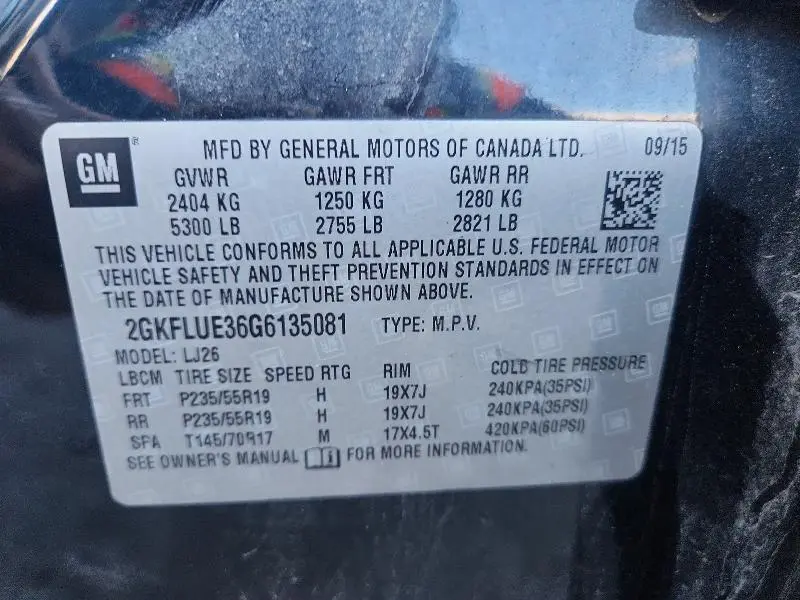 2016 GMC TERRAIN SLT  