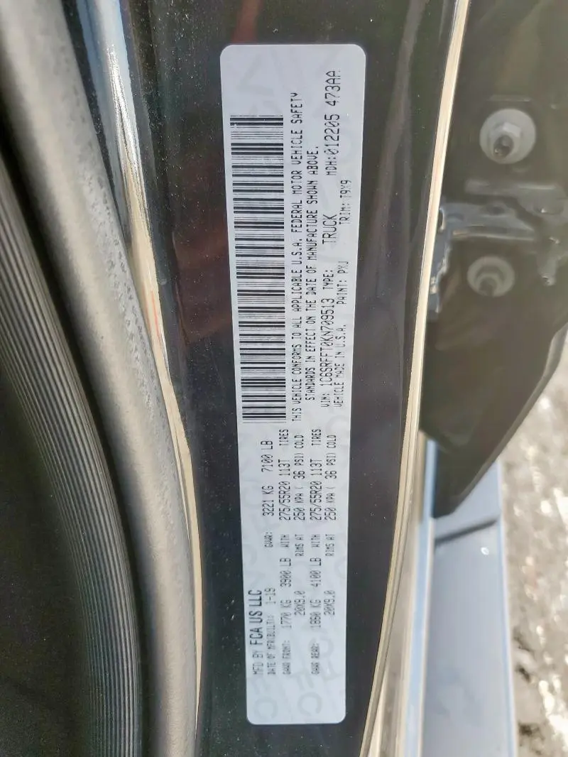 2019 RAM 1500 BIG HORN/LONE STAR  