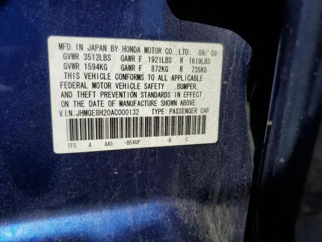 2010 HONDA FIT   