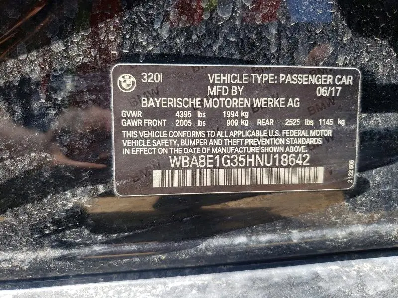 2017 BMW 320 I  