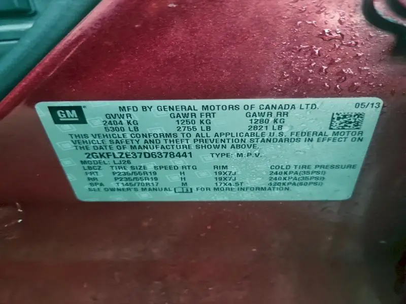 2013 GMC TERRAIN DENALI  