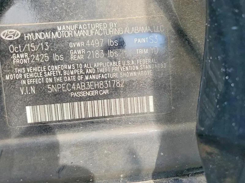 2014 HYUNDAI SONATA LIMITED 2.0T  