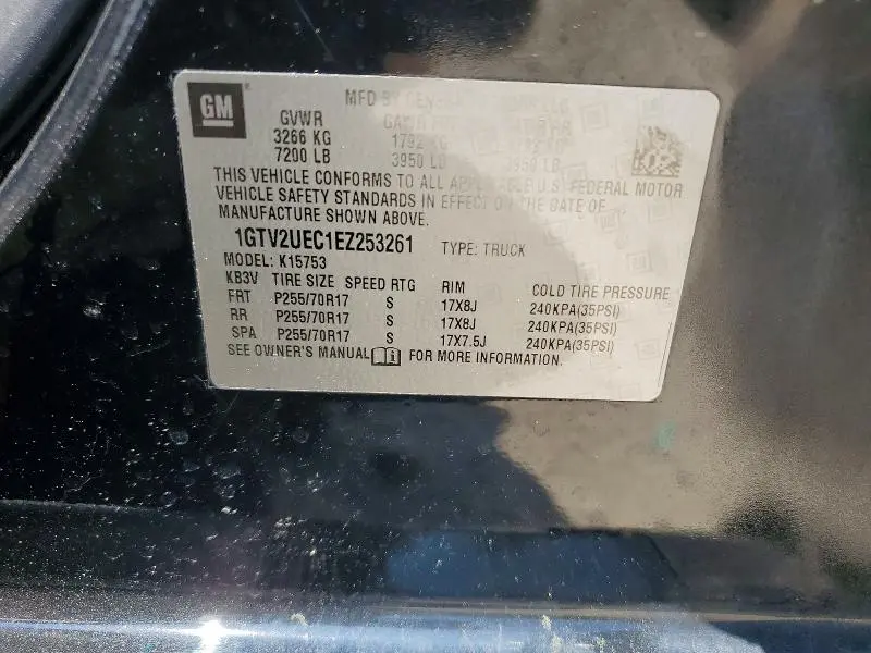 2014 GMC SIERRA K1500 SLE  
