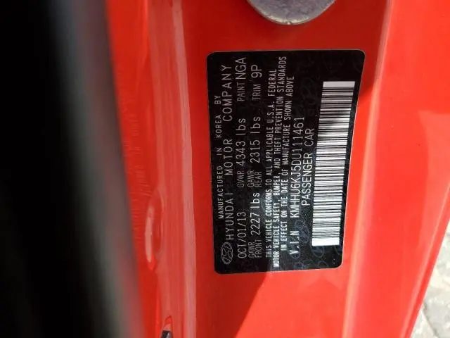 2013 HYUNDAI GENESIS COUPE 3.8L  
