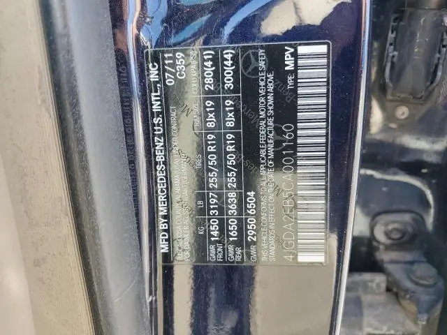 2012 MERCEDES-BENZ ML 350 BLUETEC  