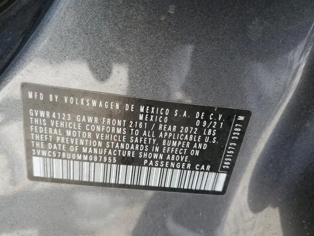 2021 VOLKSWAGEN JETTA S  