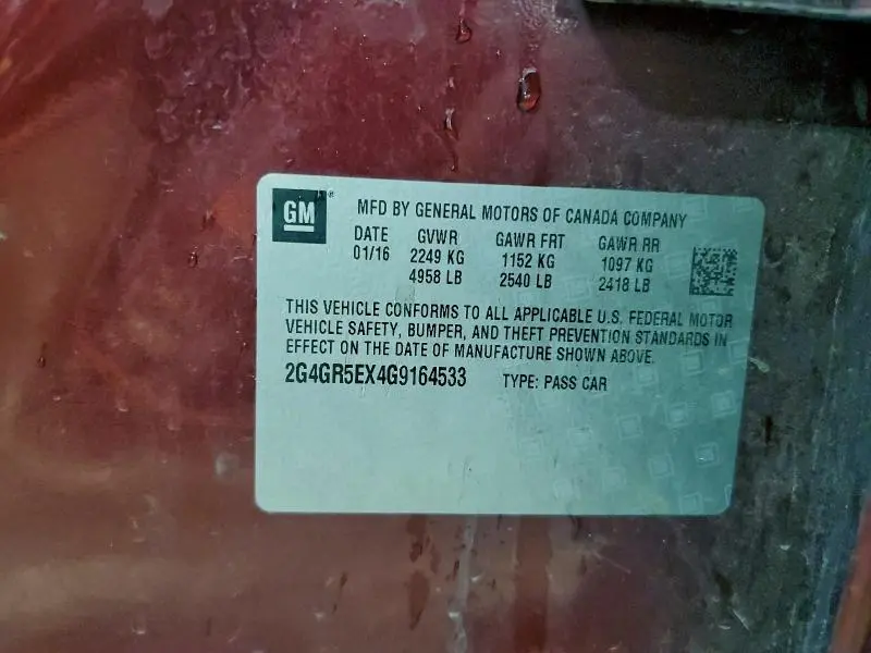 2016 BUICK REGAL PREMIUM  