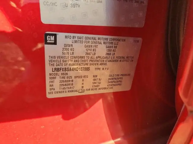 2017 BUICK ENVISION ESSENCE  