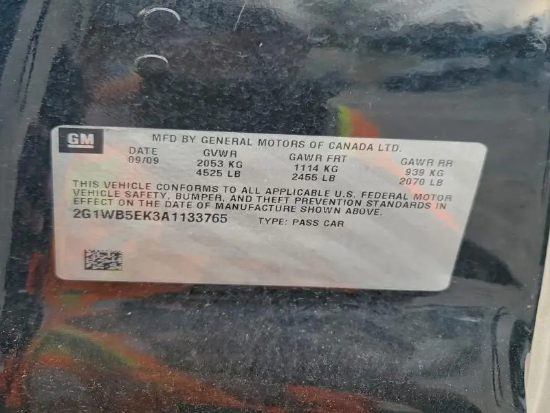 2010 CHEVROLET IMPALA LT  