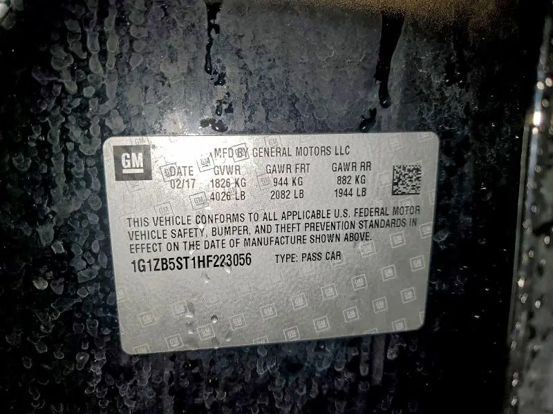 2017 CHEVROLET MALIBU LS  