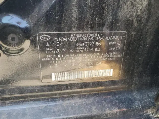 2012 HYUNDAI ELANTRA GLS  