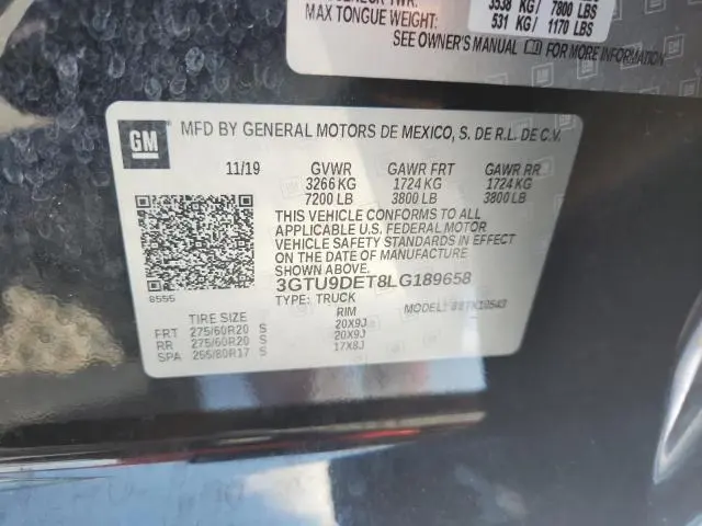 2020 GMC SIERRA K1500 SLT  