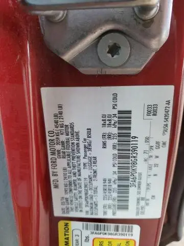 2016 FORD FUSION TITANIUM  
