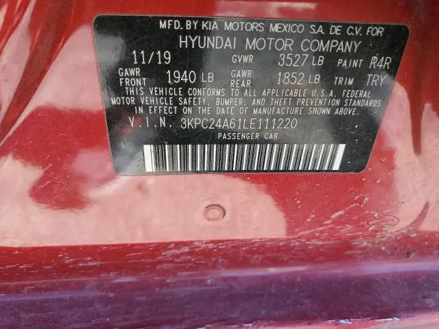 2020 HYUNDAI ACCENT SE  