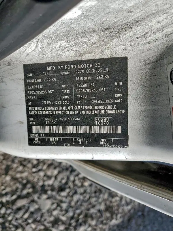 2013 FORD TRANSIT CONNECT XL  