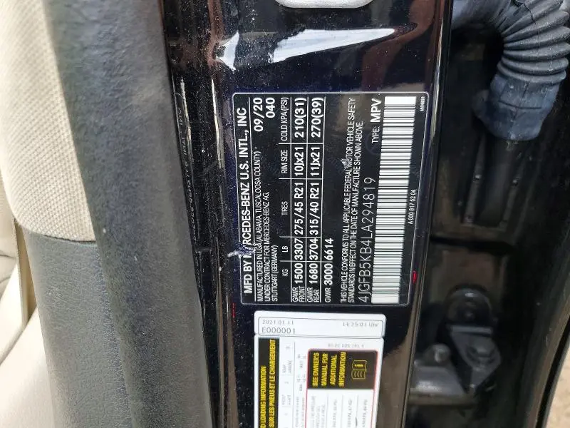 2020 MERCEDES-BENZ GLE 450 4MATIC  