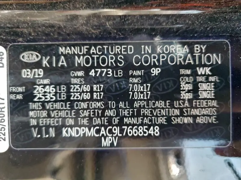 2020 KIA SPORTAGE LX  